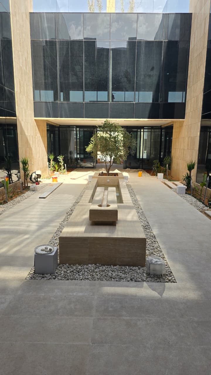 Commercial Project – Exit 2 | Travertine Installation Works